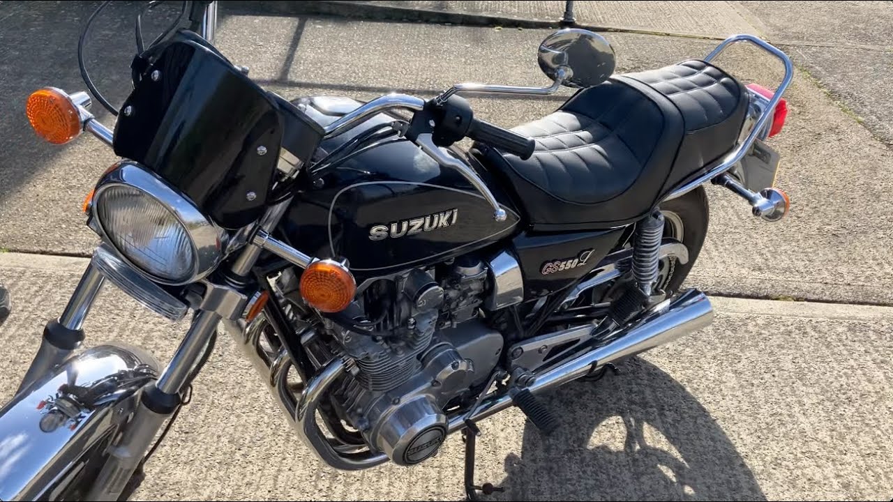 Suzuki GS550 L Custom - Walk Around & Short Ride Out (Classic Motorcycle)