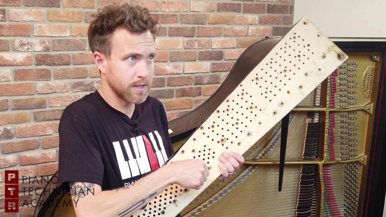 What is a cracked piano pin block?