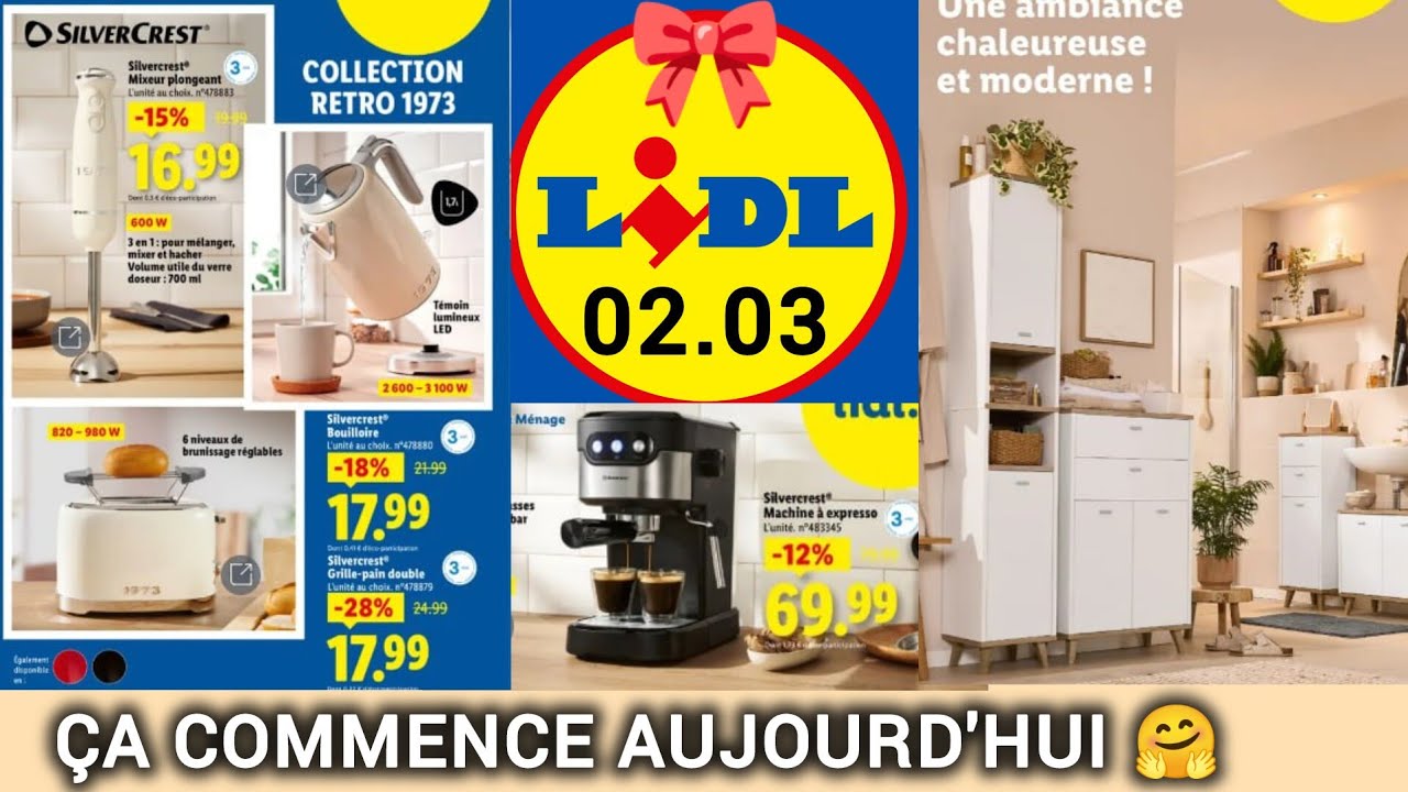 LIDL Arrivage de la Semaine 2 MARS 2026 🌸 Lidl.fr Nouveautés Catalogue Cuisine 🌸 Maison