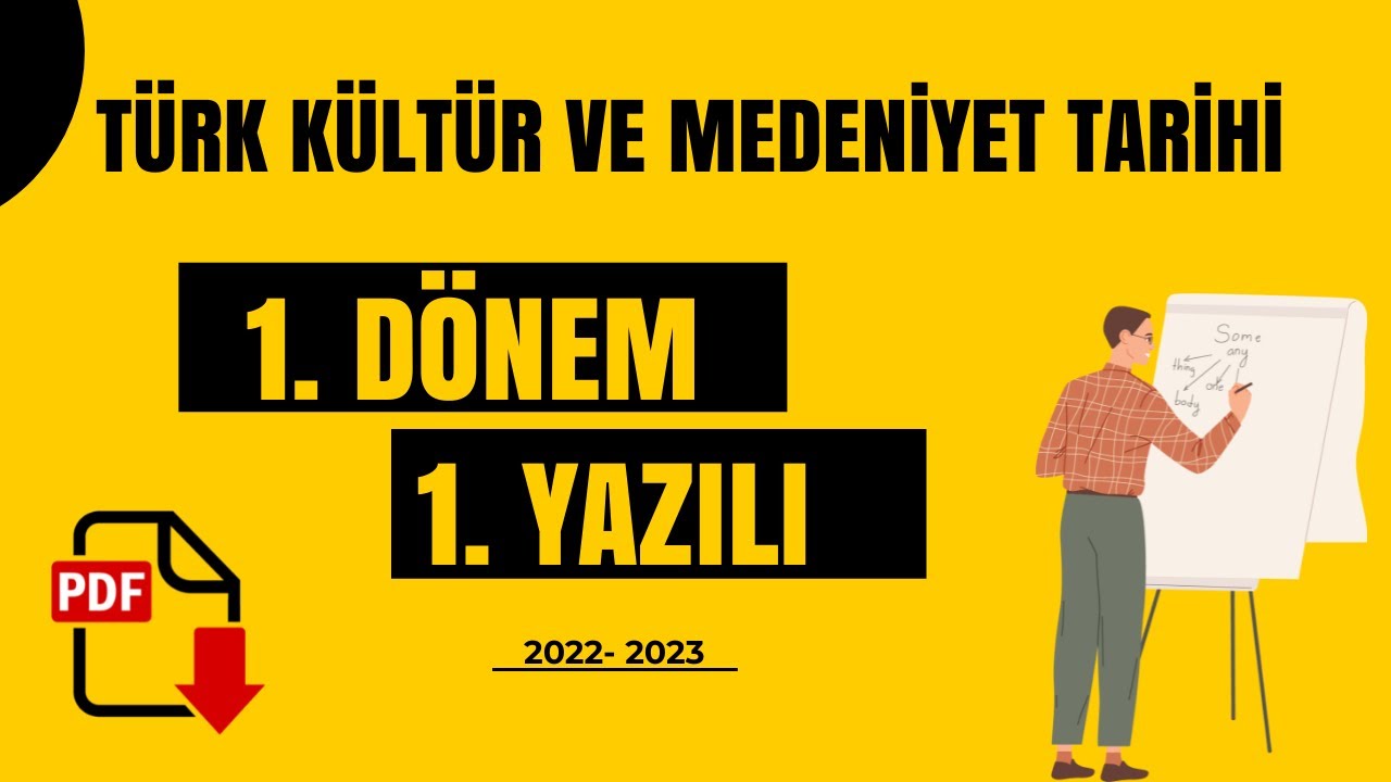 TÜRK KÜLTÜR VE MEDENİYET TARİHİ 1.  DÖNEM 1.  YAZILI | Türklerde Devlet Teşkilatı Soru Cevap