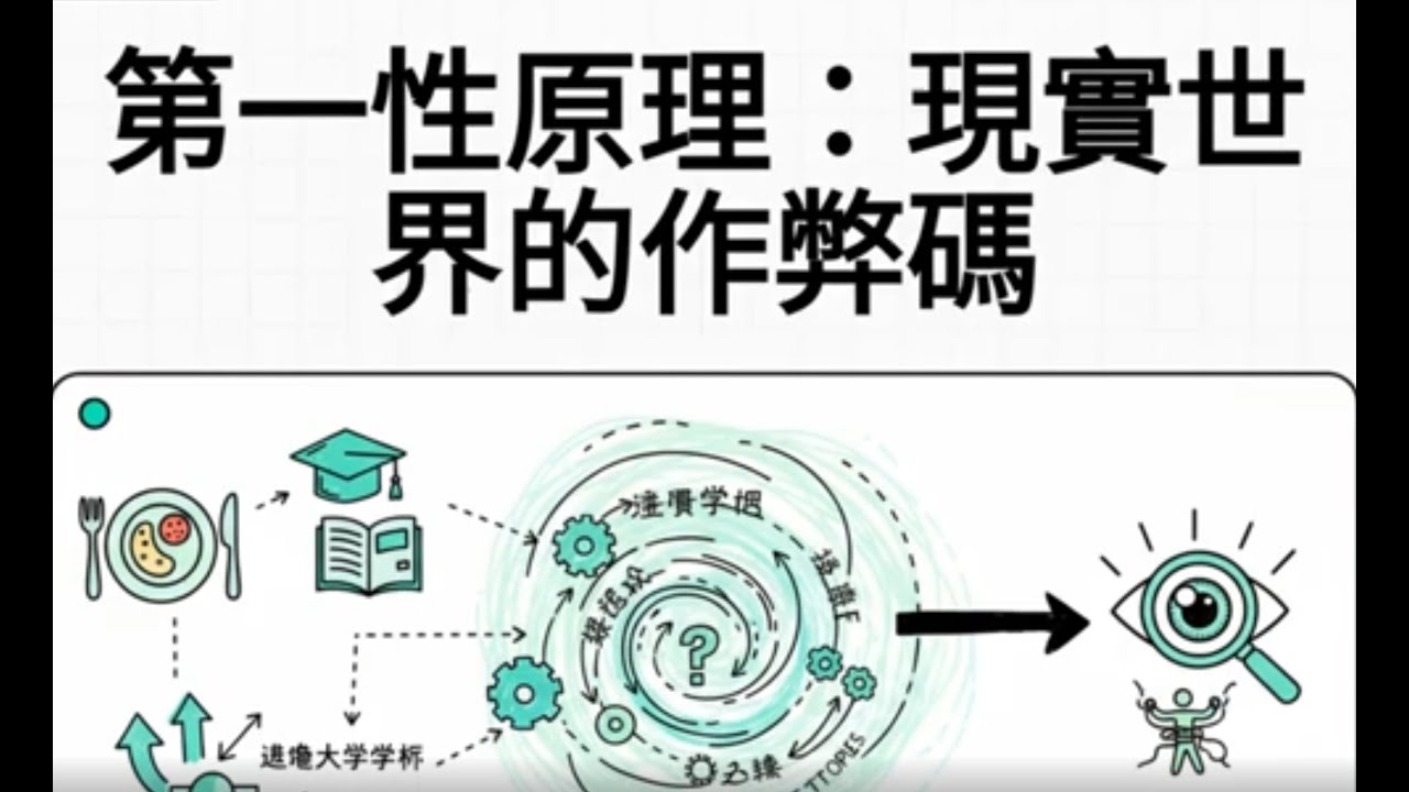 第一性原理：從人生 NPC 覺醒的作弊代碼