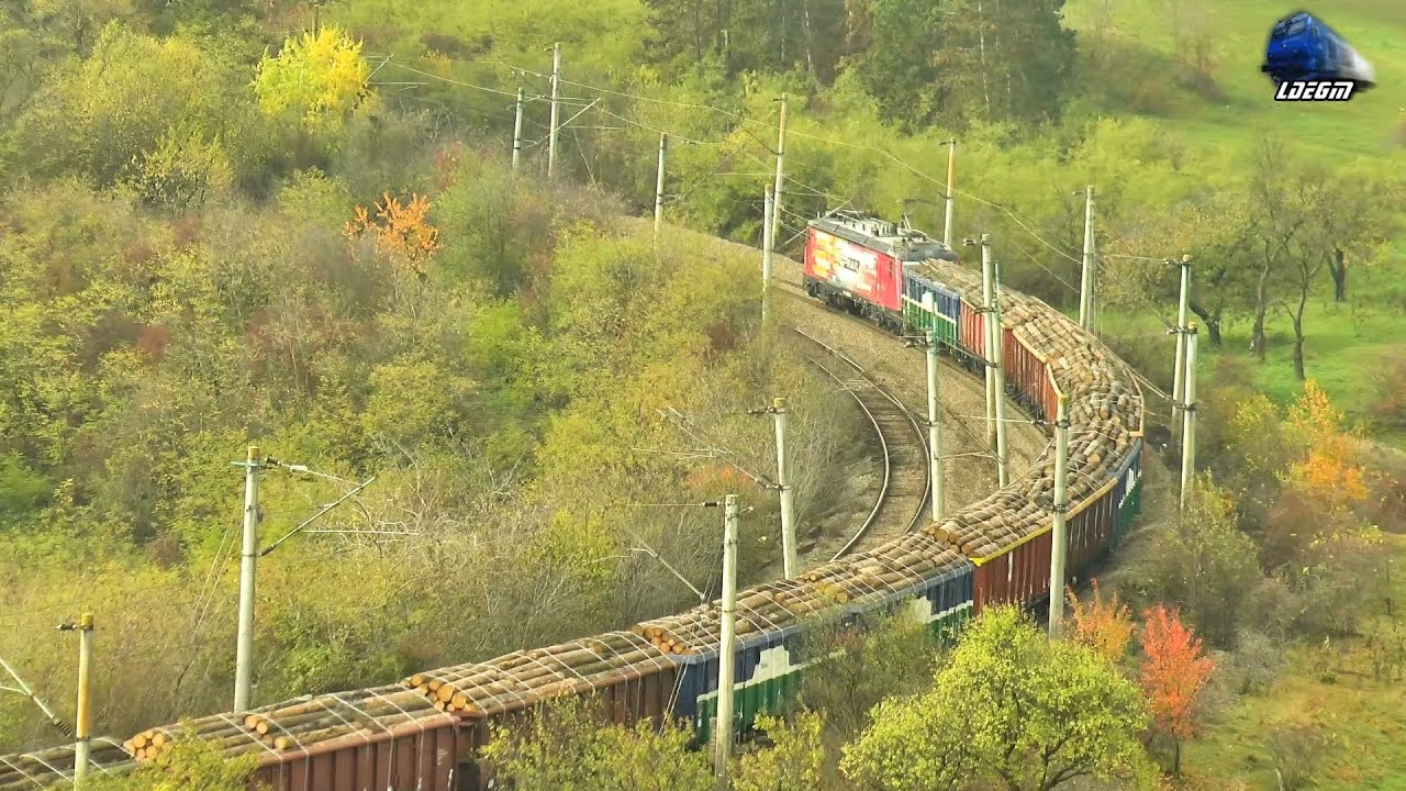 LEMA 480 038-5 & Marfar CER FERSPED Freight Train in Curba de la Boju/The  Curve of Boju 06 Nov 2020