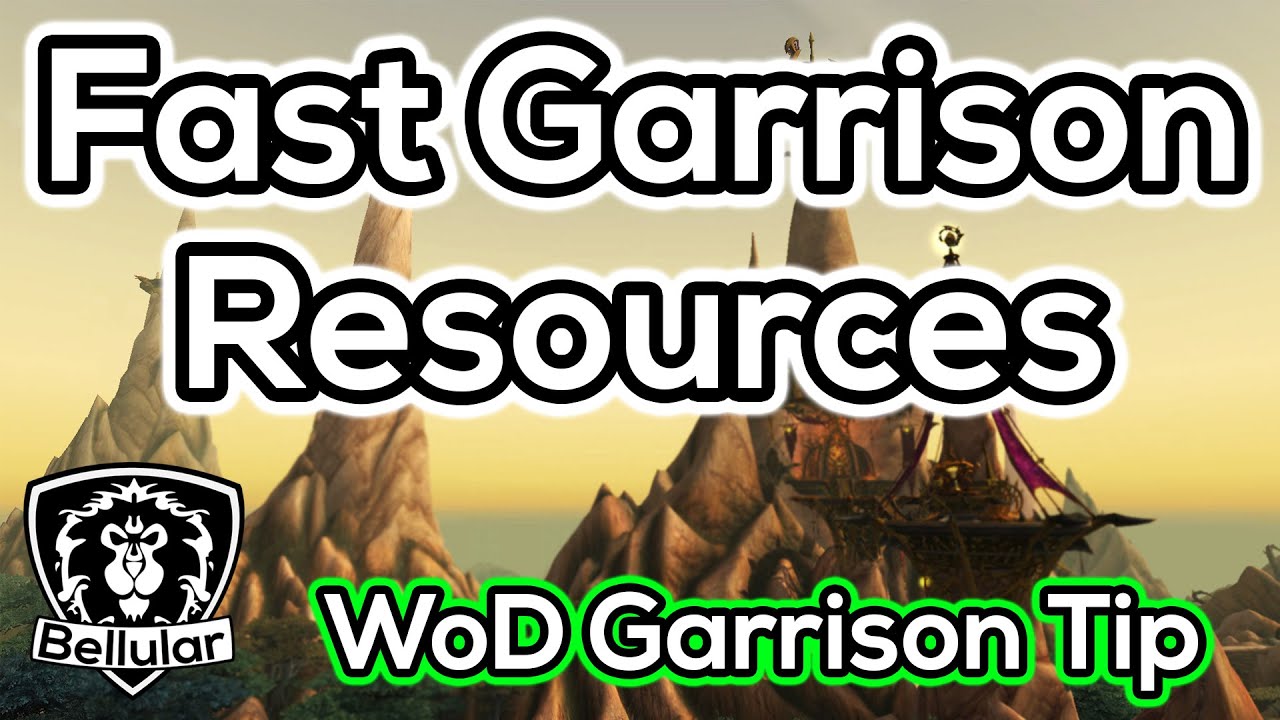 Overpowered Garrison Resource Method Guide/Tip - Warlords of Draenor