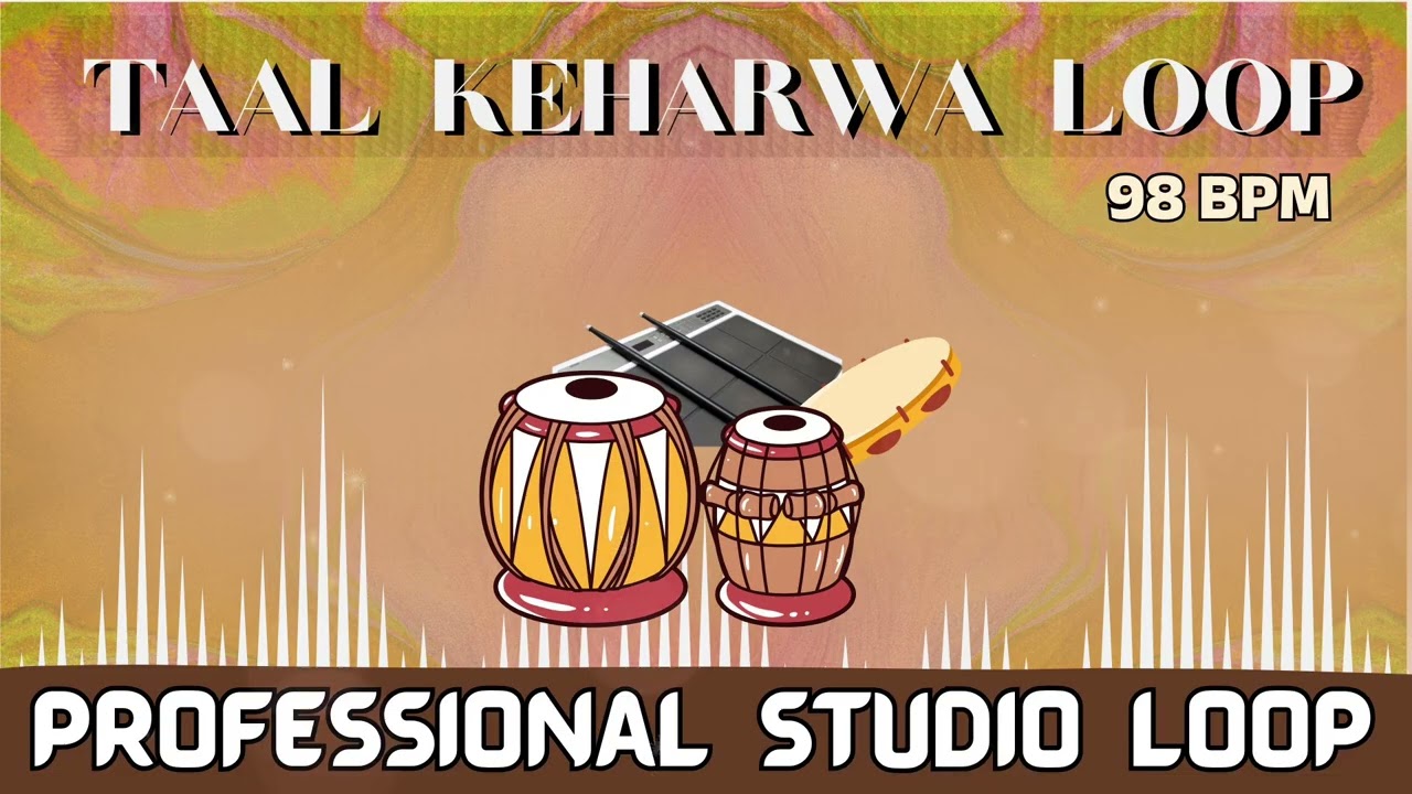 लाखों धुनों के साथ बजने वाली मिक्स रिदम | तबला ढोलक लूप 98 BPM | Loops | कहरवा ताल लूप | Music Tips
