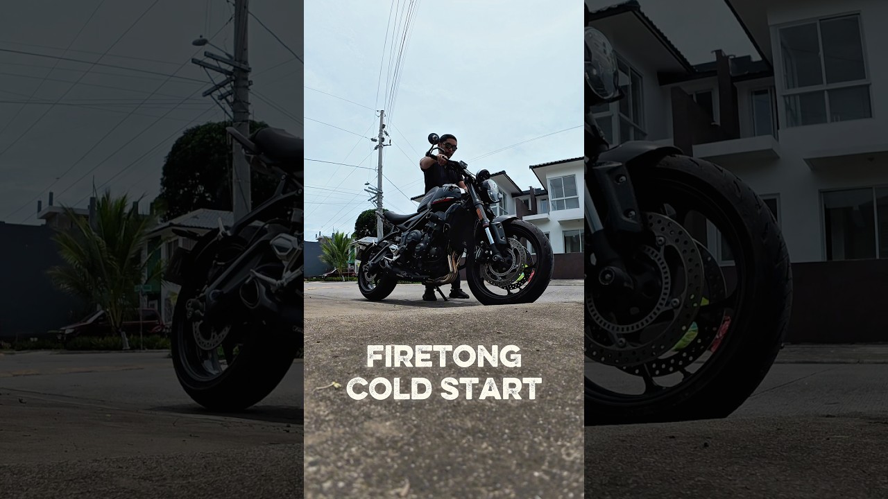 Firetong cold start | Triumph | Trident660 | Firetong | #triumph #trident660 #fortheride
