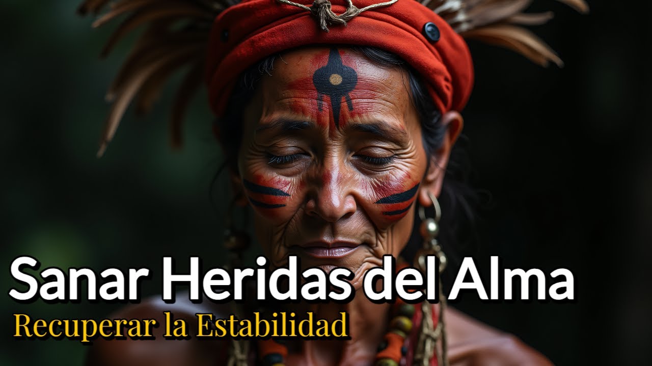 Calmar Un Alma Atormentada 🌿 Música Chamánica para Sanar Heridas   🌿 Alivio con Sonidos Amazónicos