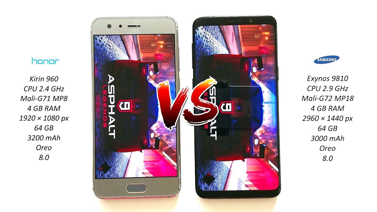 Honor 9 vs Samsung Galaxy S9 - Speed Test!