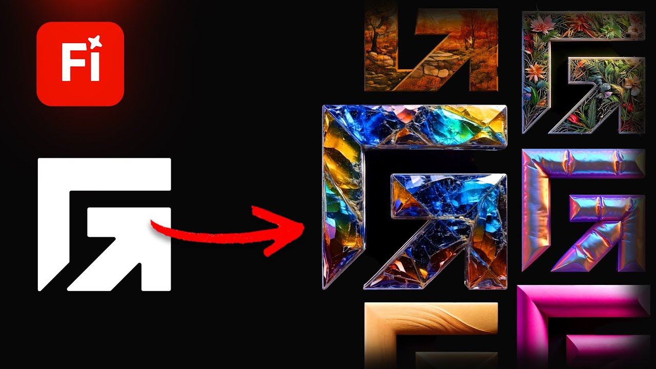 Создайте любой логотип в 3D Adobe Firefly Tutorial