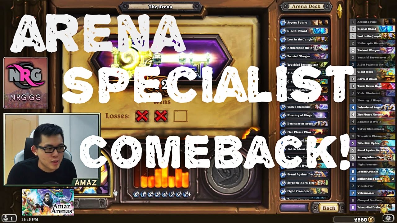 Hearthstone Arena - Amaz gets 12 wins with Paladin!
