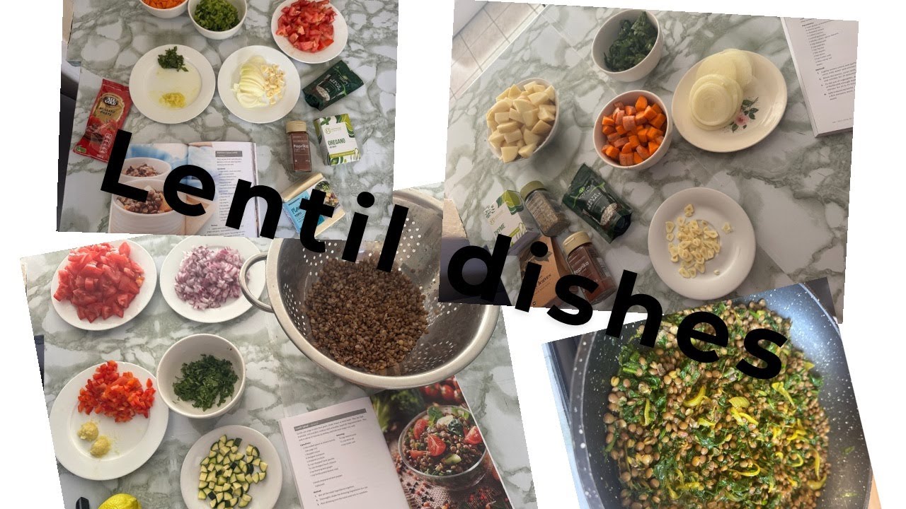 Quick and easy Brown lentil dishes| Lentil Dahl, soup, salad + breakfast| South  African YouTuber
