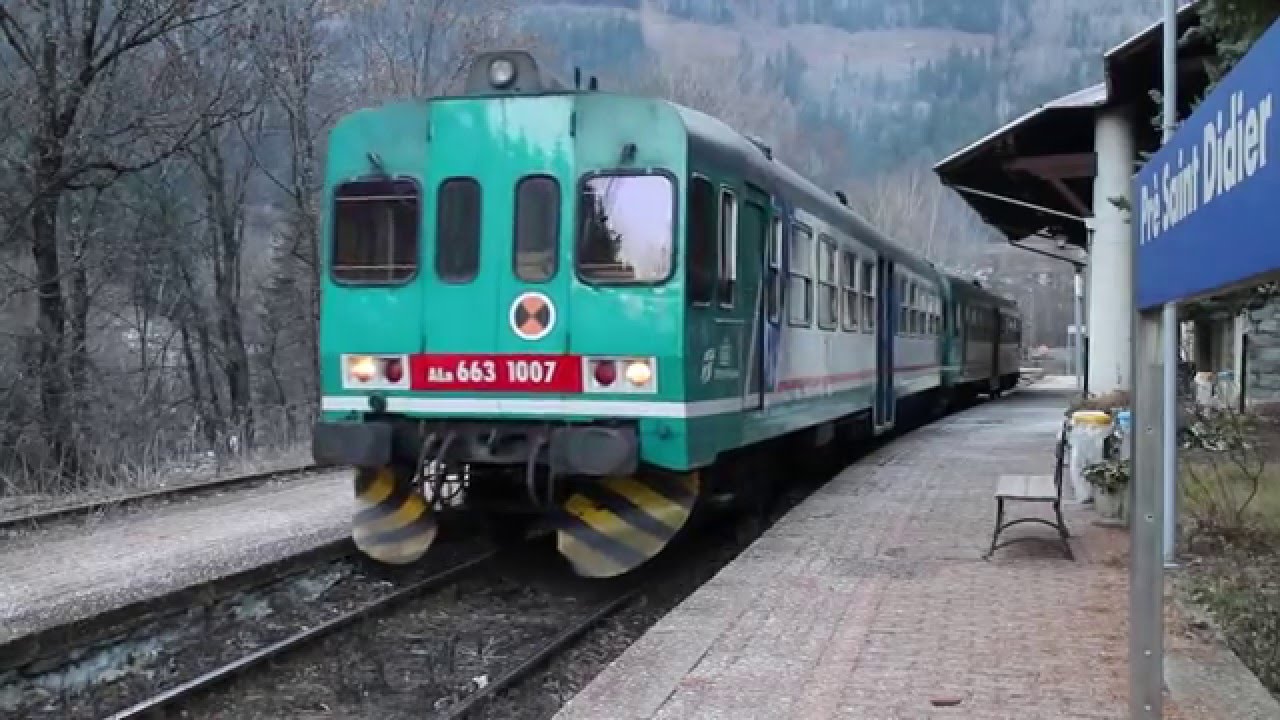 Linea ferroviaria Aosta  - Pré Saint Didier     13 dicembre 2015