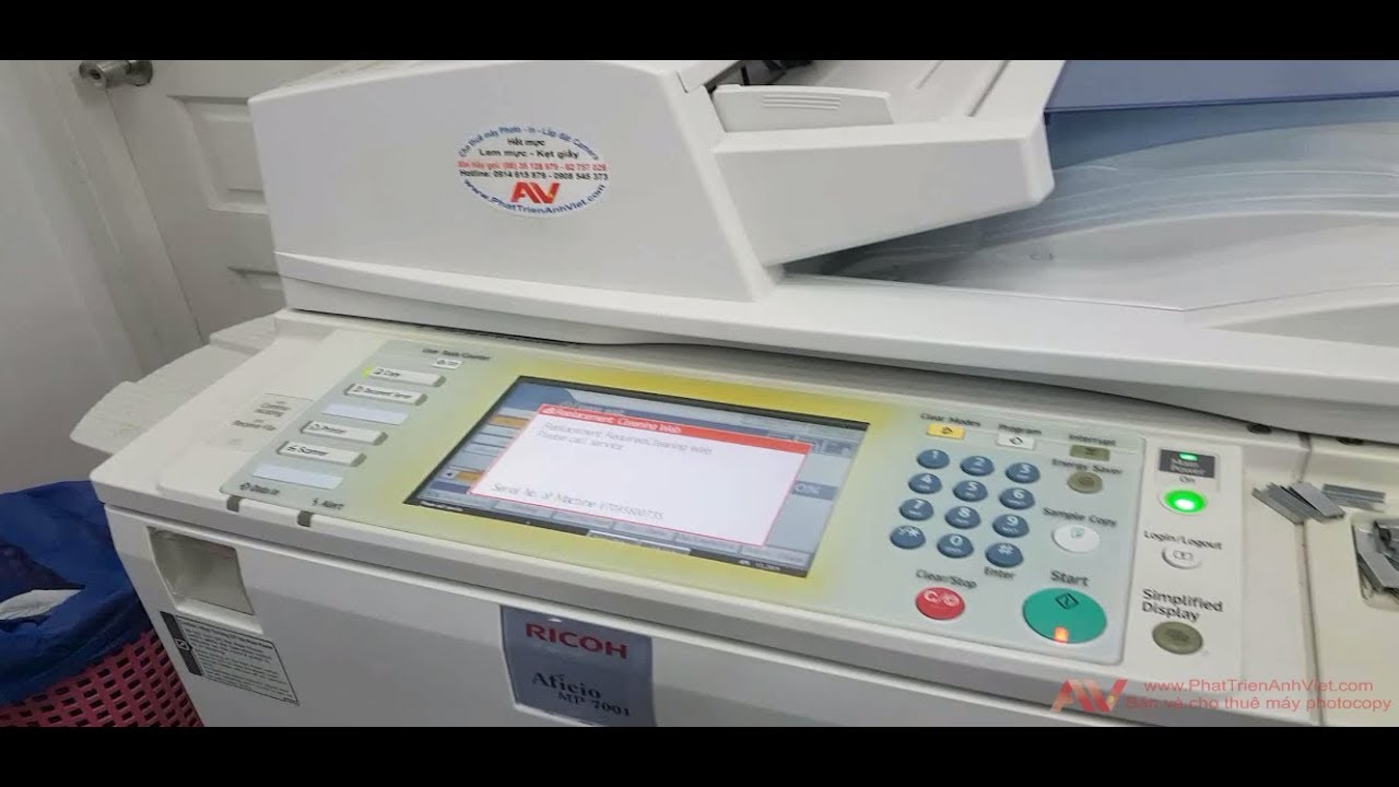 Replacement Cleaning Web, thay web dầu máy photocopy Ricoh MP 7001, 6001, 8001
