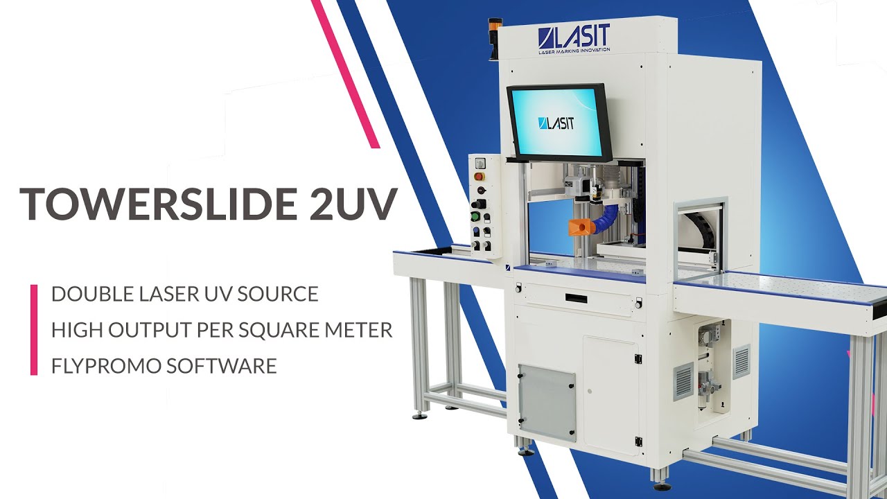 Towerslide - Double UV laser source for high output per square meter - LASIT