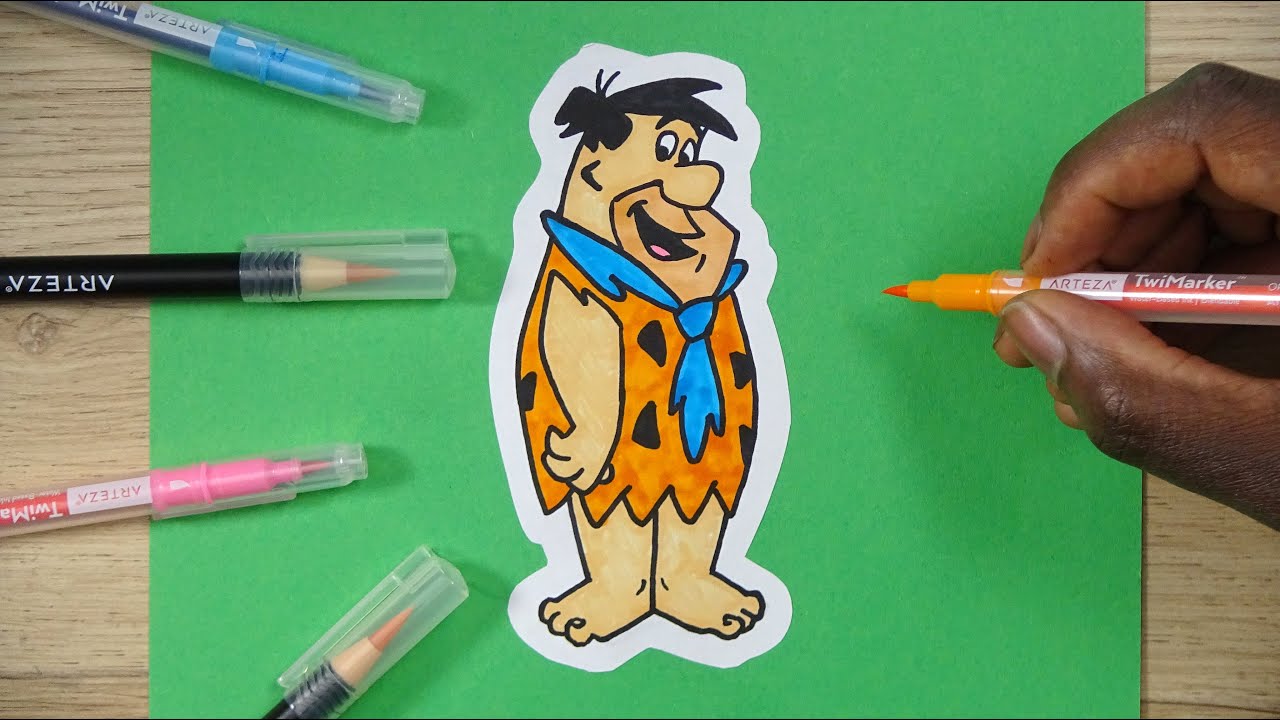 How To Draw FRED FLINTSTONE | The Flintstones | Step BY Step Tutorial | DeMoose Art