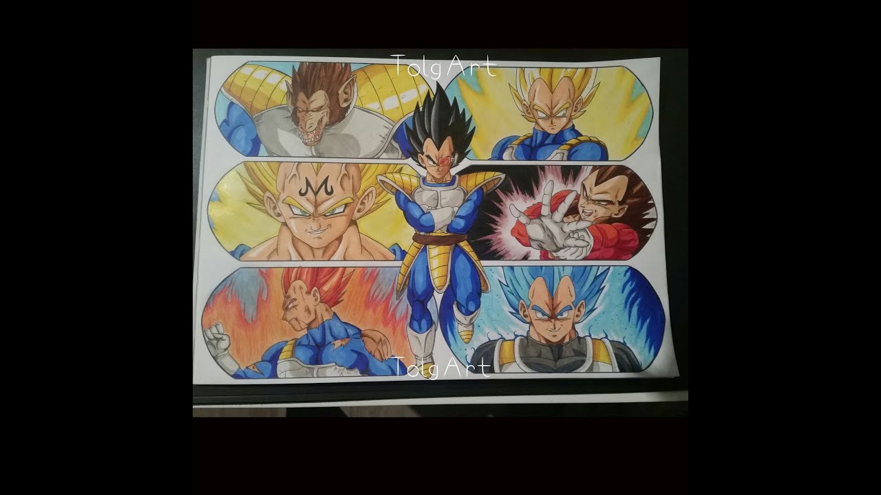 Drawing Vegeta ►The Prince of all Saiyans  [HD]