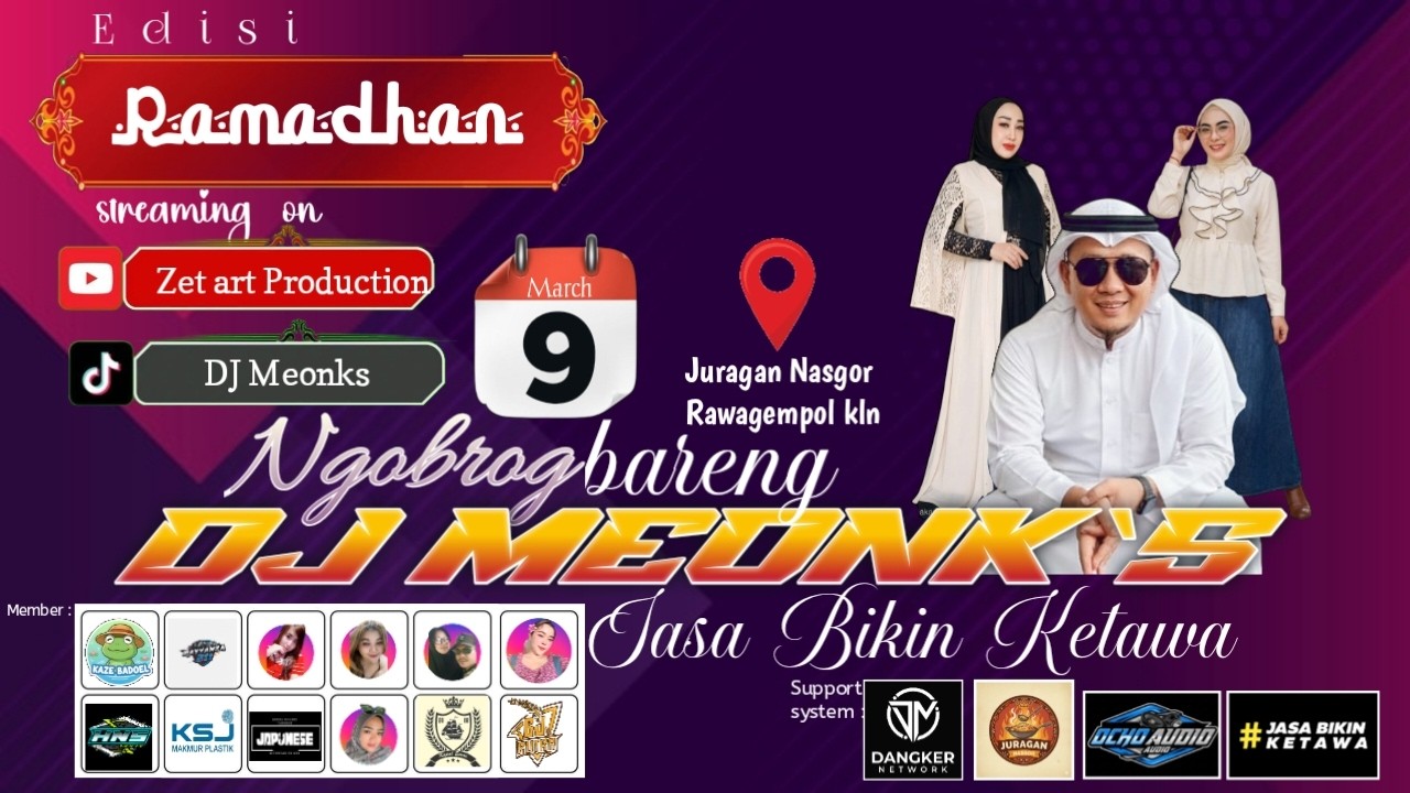 MANGGUNG ONLINE EDISI RAMADHAN 2026 | Dj Meonks & Friends Senin 09  Maret 2026 |