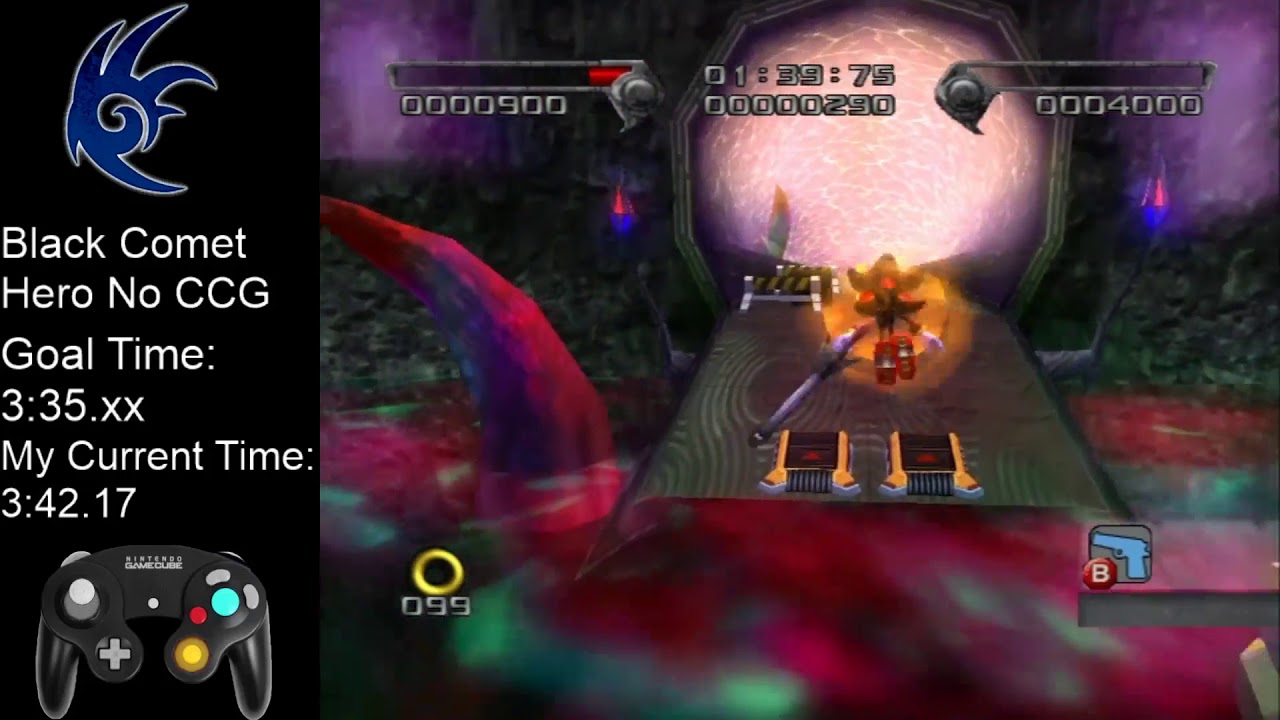 Shadow the Hedgehog - Black Comet Hero No CCG - 3:21.50