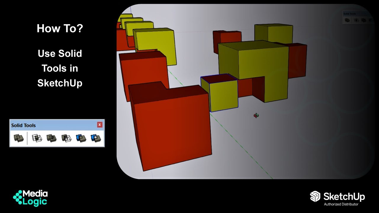 #HowTo: Use Solid Tools in #SketchUp