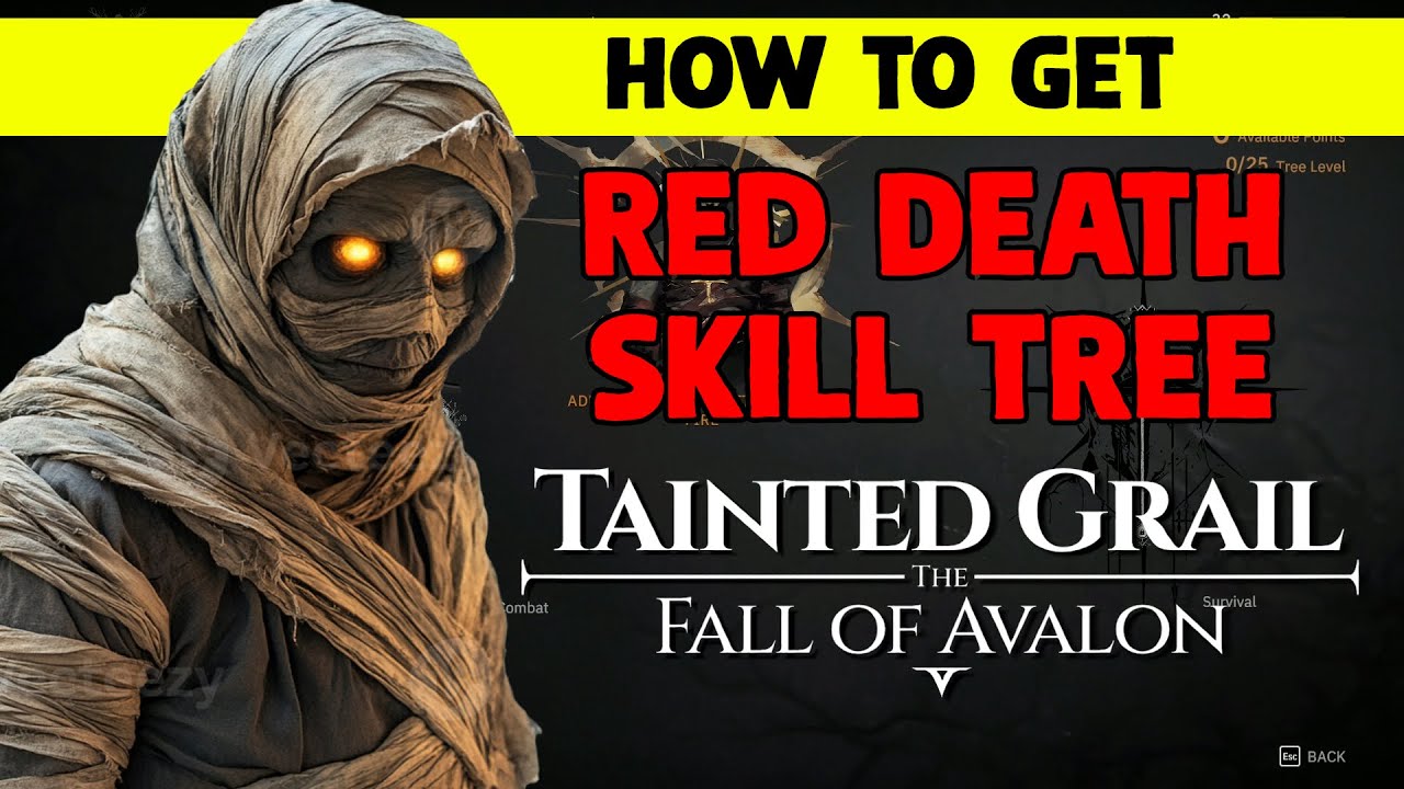 How To Get Hidden Red Death Skill Tree (Perinde Ac Cadaver ) - Tainted Grail: The Fall of Avalon