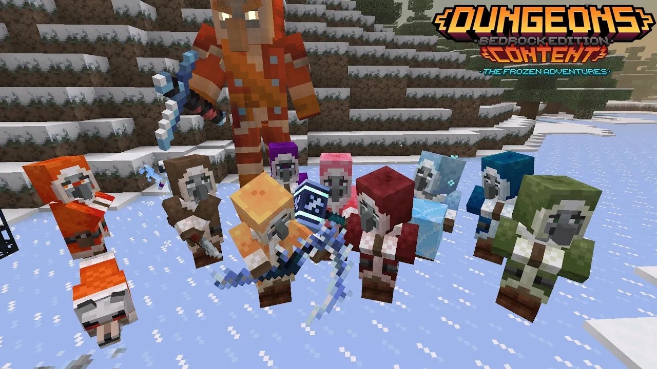 Frozen Adventures: Pyrologer And Friends in Minecraft Dungeons |Морозные Приключения ДЛС в Данженсе.