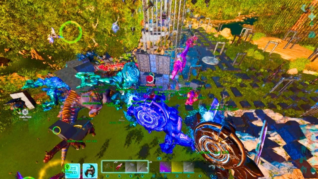 Alpha Mega Tribe Pushing End Game | ARK Ascended PvP