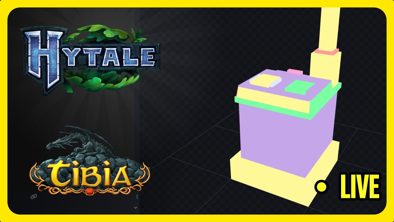 Hytale Criativo - Projeto Hytibia - Recriando Tibia no Hytale! Ep.29 - Rookgaard (Vertical)