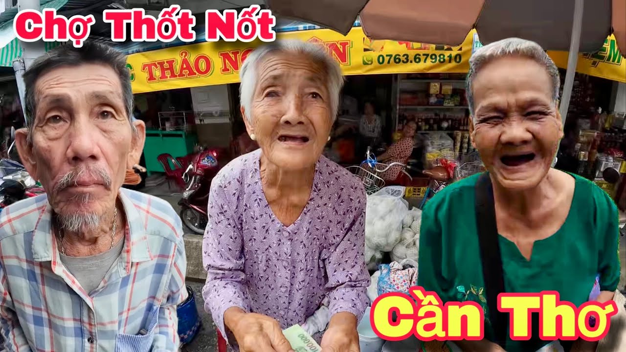 Chợ Thốt Nốt Cần Thơ Người Lớn Tuổi Khó Khăn Hạnh Phúc Nhận Quà Hảo Tâm Từ Mỹ | Khương Nhựt Minh