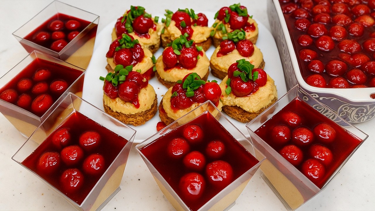 A p&acirc;t&eacute; that will win your heart ❤️: chicken hearts 🍗 and cherries 🍒✨