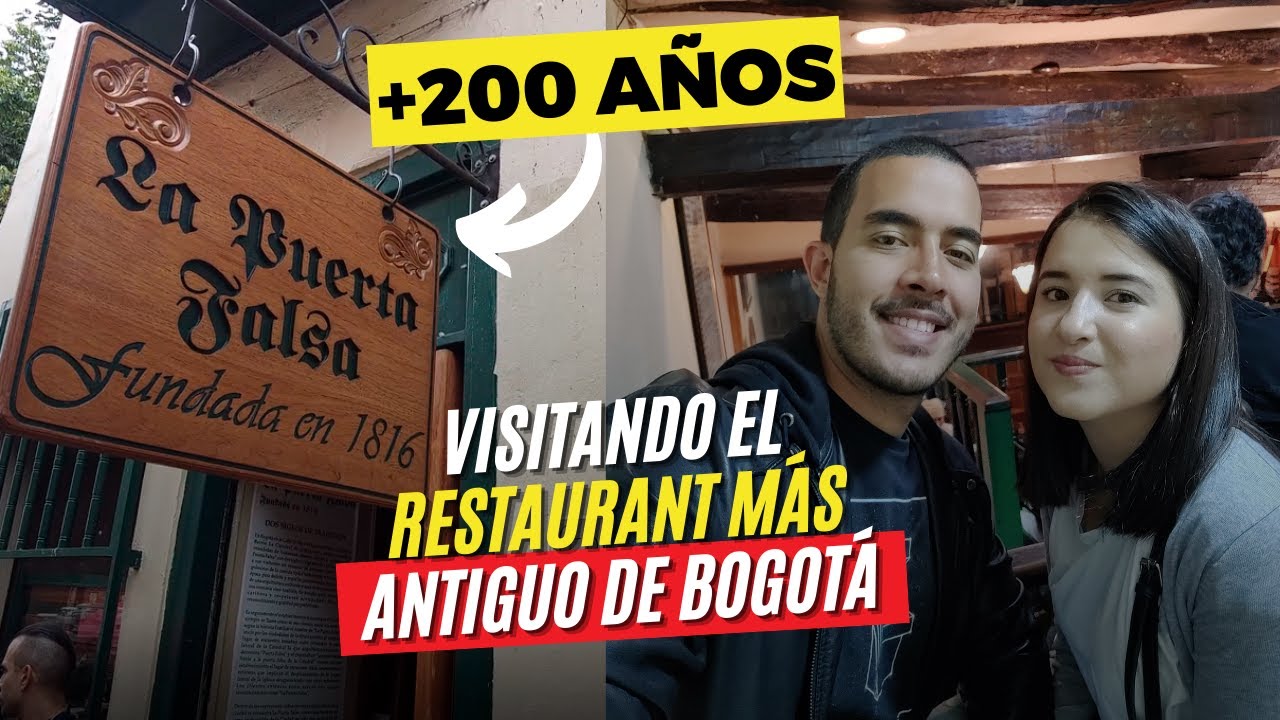 Visitando la PUERTA FALSA el Restaurant de comida típica mas antiguo de Bogotá | Oscar & Mili