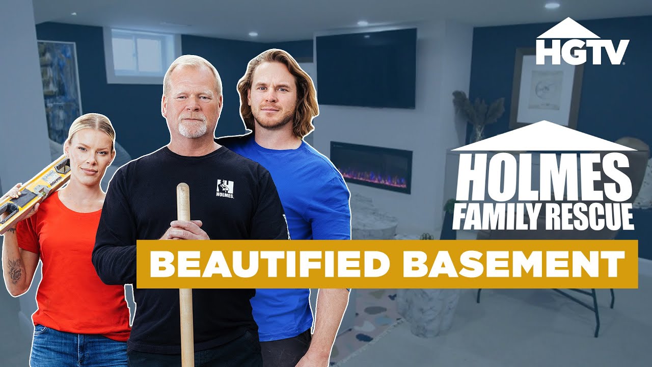 Basement Upgraded with Bright, Open Design - Full Episode Recap | Holmes Family Rescue | HGTV