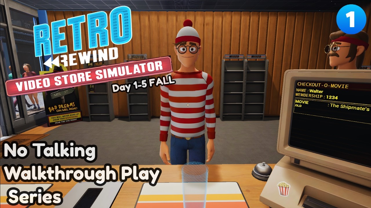 Retro Rewind Simulator Part 1 FULL GAME Walkthrough | 🍂 Days 1–5 Fall | (No Commentary)