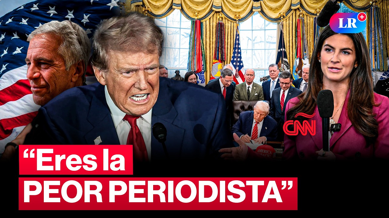 Trump ARREMETE contra periodista de CNN tras preguntar por los archivos Epstein | #LR