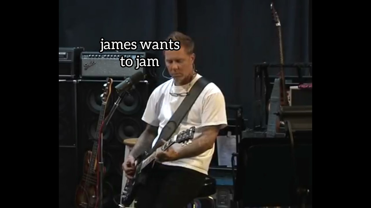 james hetfield plays holy Wars