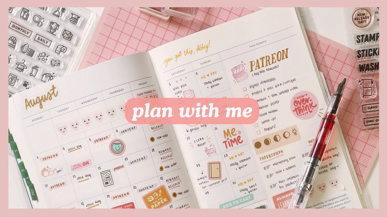 Plan with Me: Work Planner Monthly Setup ⭐ | Abbey Sy