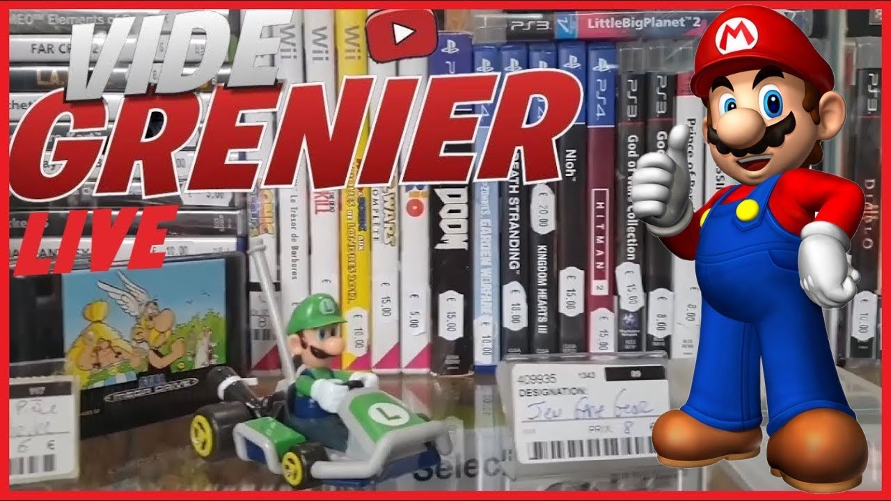 Vide Grenier Live du Jeux Vidéo en VG permanent 🤩 #viral #videgrenier #brocante #jeuxvidéo #haul
