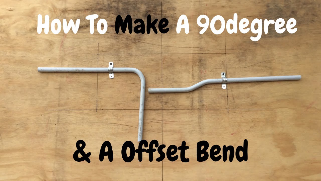 How To Make A 90 degree & A Offset Bend With P.V.C Conduits! Tutorial (Watch Full Video)