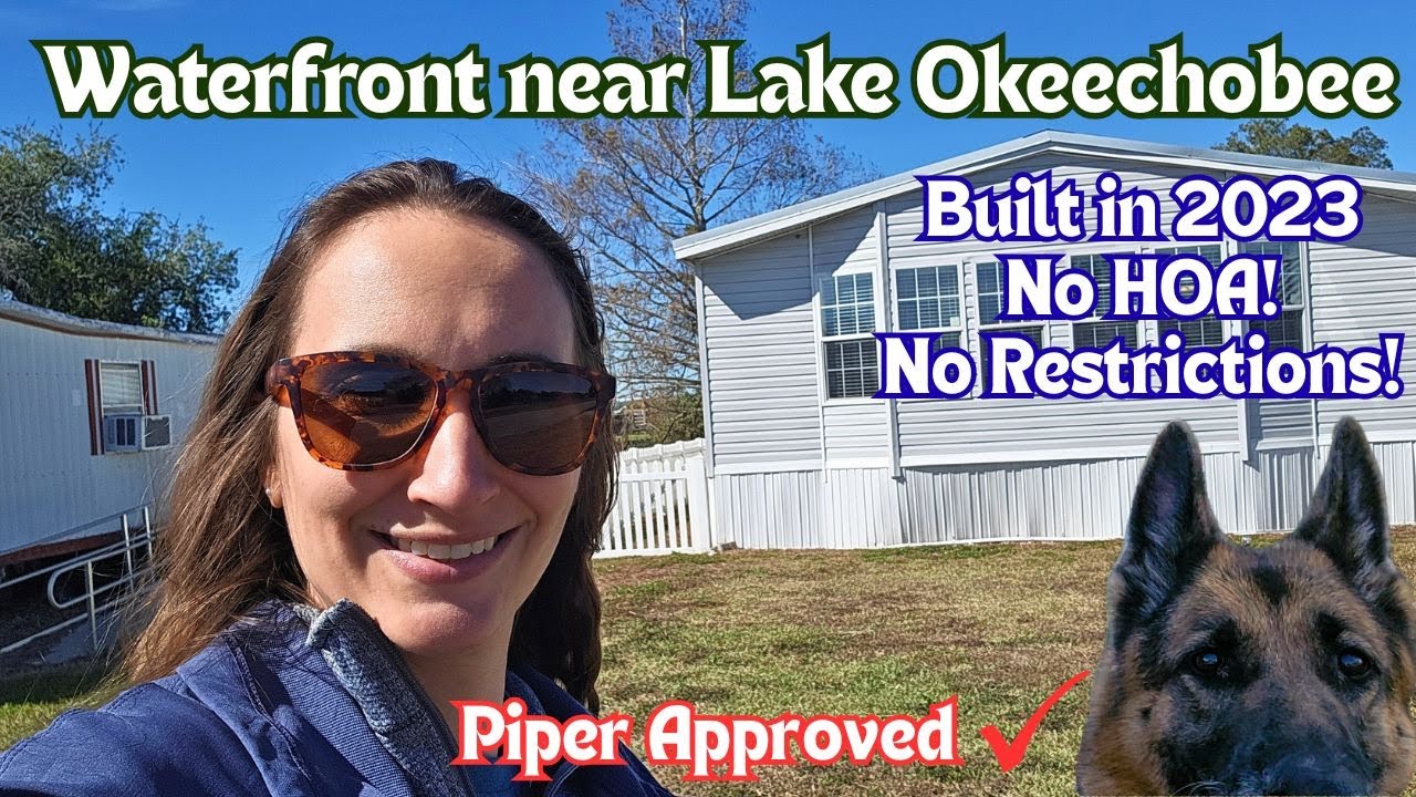 Waterfront home near Lake Okeechobee. NO HOA NO LOT RENT! Completely financeable! Built in 2023!