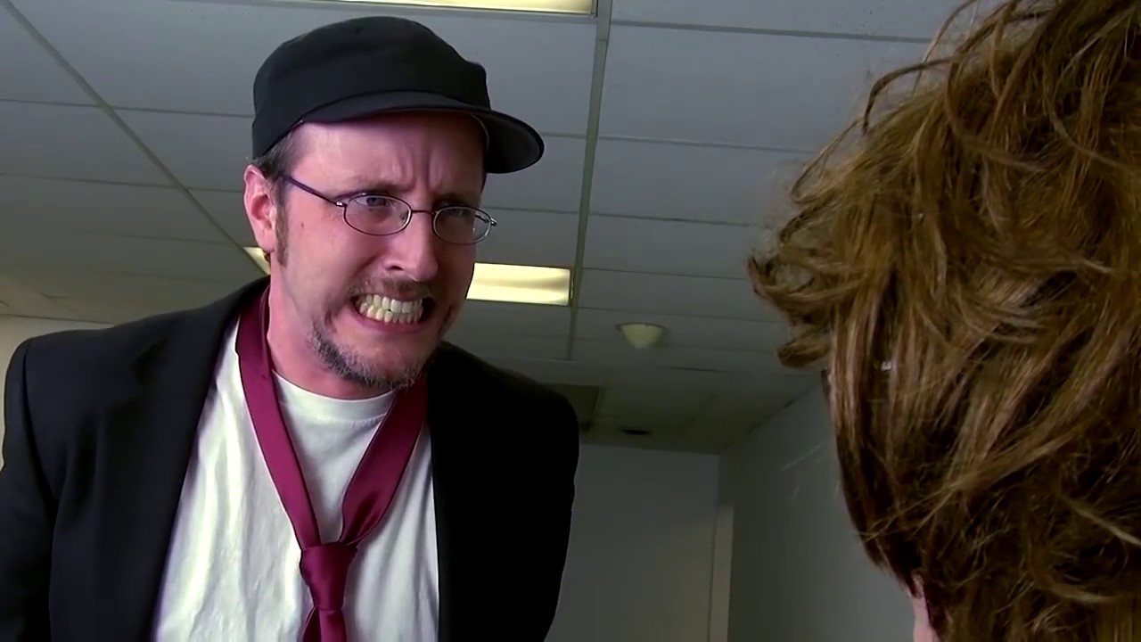 Nostalgia Critic Yells At Hyper Fangirl