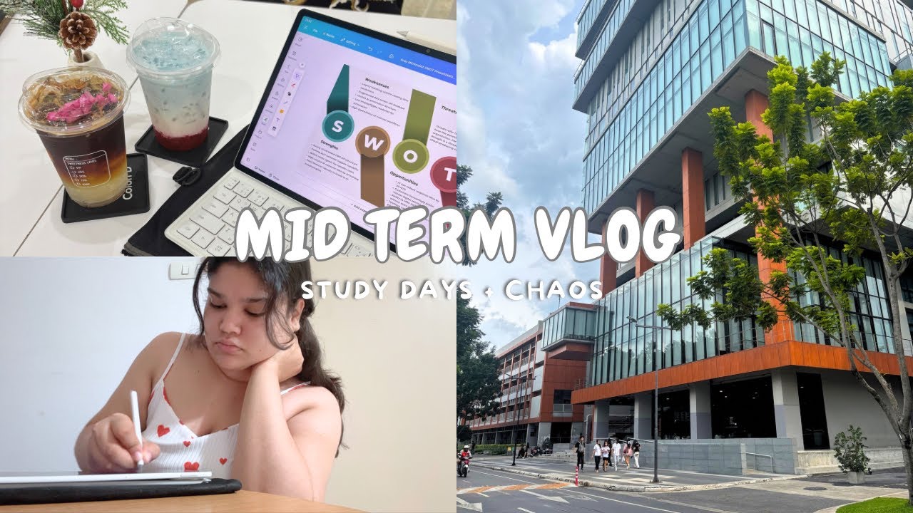 Mid Term Vlog 📚 | Bangkok University 💎