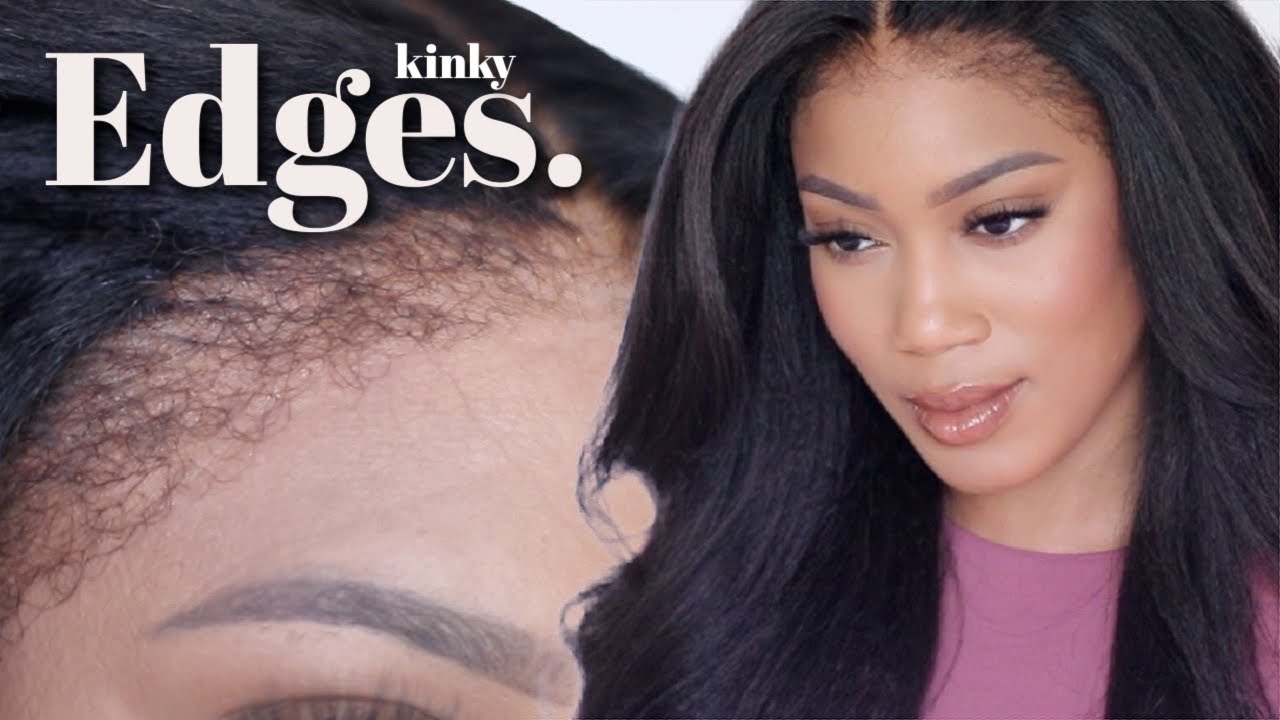 4C KINKY EDGES LACE WIG | NATURAL HAIR | Kinky Straight Hair