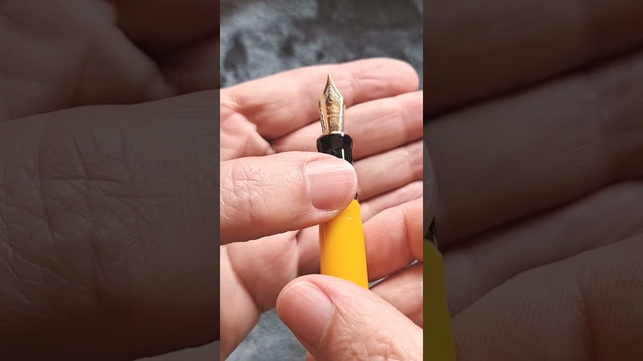 Jinhao 100 / Diamine Sepia - Yellow #2/3 [ENG SUB]