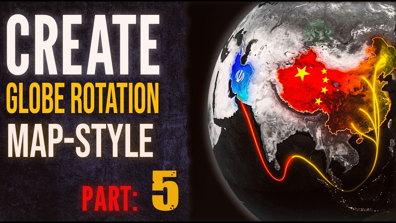Easy Guide: Earth Rotation Map #geolayers #aftereffects
