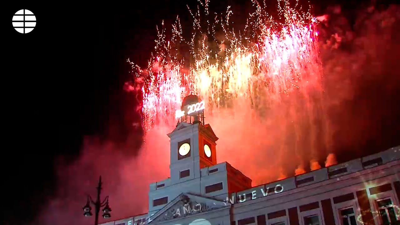 Campanadas de Año Nuevo en la Puerta del Sol en Madrid