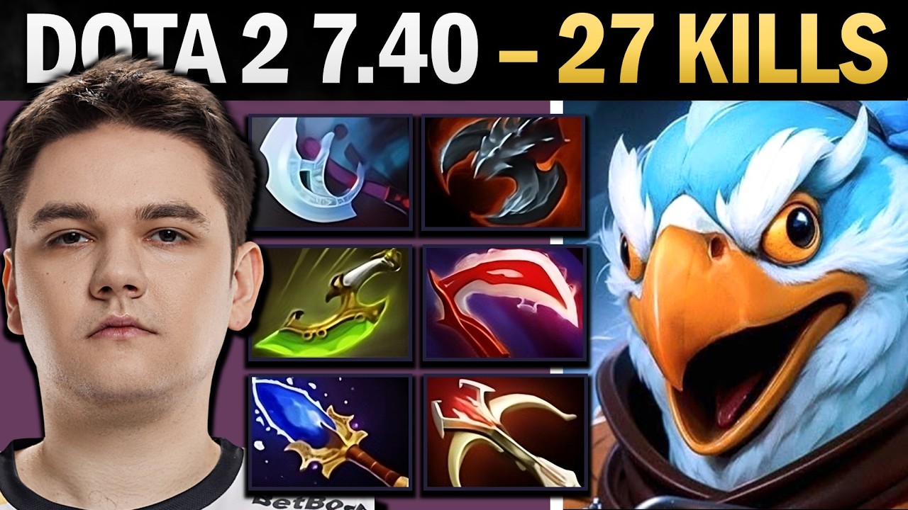 Кез, профессиональный керри с 27 убийствами и Аганимом — Dota 7.41