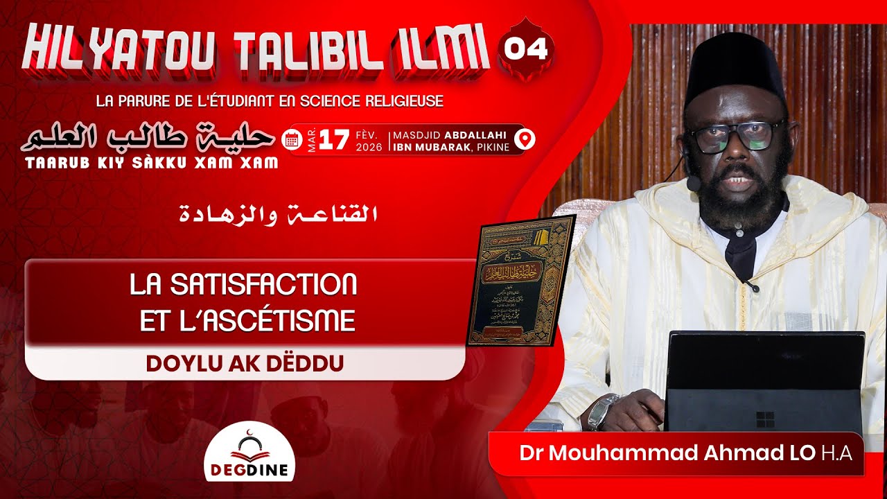 DIRECT Dr Mouhammad Ahmad LO HilyatuTalibil'ilm | Taarub kiy sákku xam-xam 04 du 1702 26 ...