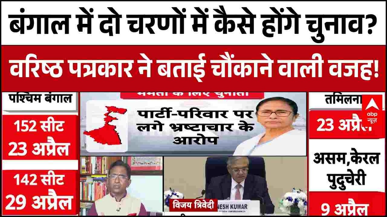 Assembly Election 2026: Bengal में दो चरणों में कैसे होंगे चुनाव? वरिष्ठ पत्रकार से समझिए | EC | BJP