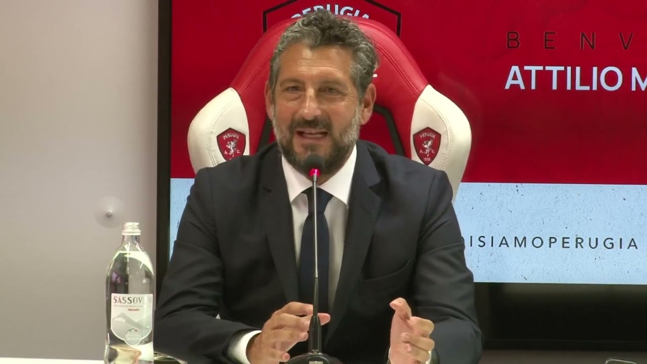 A.C. PERUGIA CALCIO: Presentazione Attilio Matarazzo, Direttore Generale