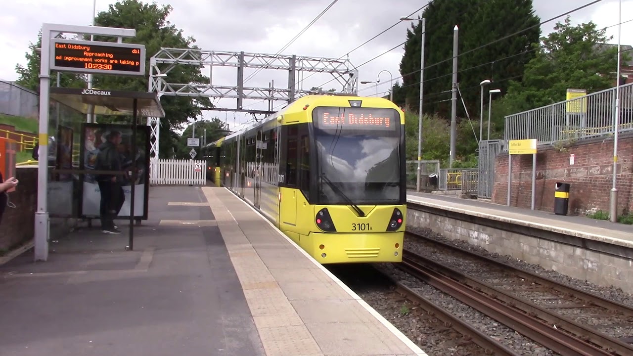 Ride on Metrolink M5000 Trams from St Peter's Square to Trafford Bar & Piccadilly  - July 2018