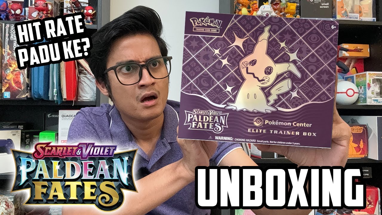 POKEMON PALDEAN FATES ELITE TRAINER BOX ETB UNBOXING! BETUL KE HIT RATE PADU?