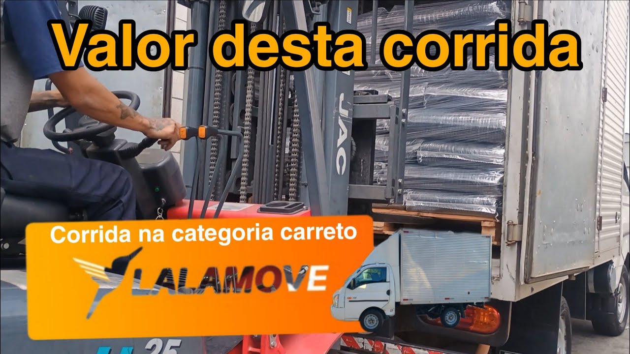 Valor da corrida na categoria carreto  na lalamove  - 1 tonelada 